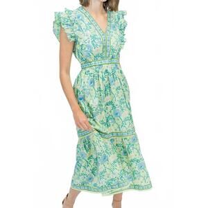 NEW CLARA THE LABEL kira midi dress in sweetgrass
